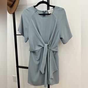 Hayden Los Angeles tie front dress, light blue size S
